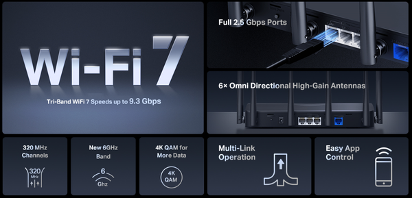 Mercusys MR47BE Wi-Fi 7 